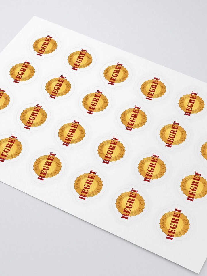 Panda Seal of Regret Sticker Sheet product image (2)