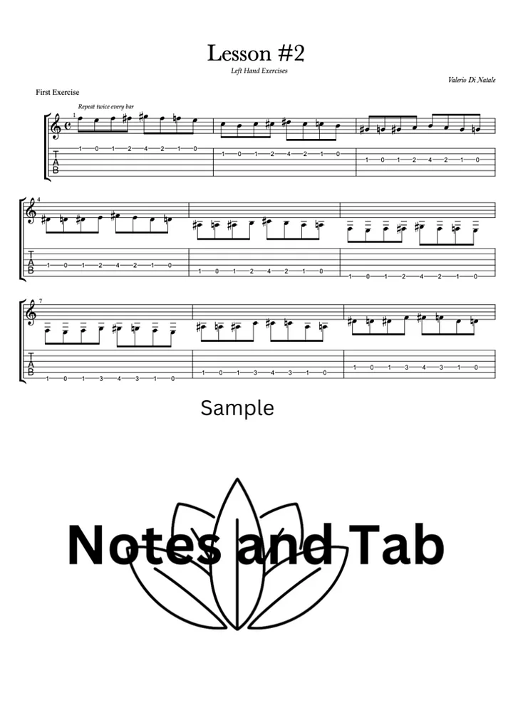 L.#2 - Left hand position exercises product image (1)