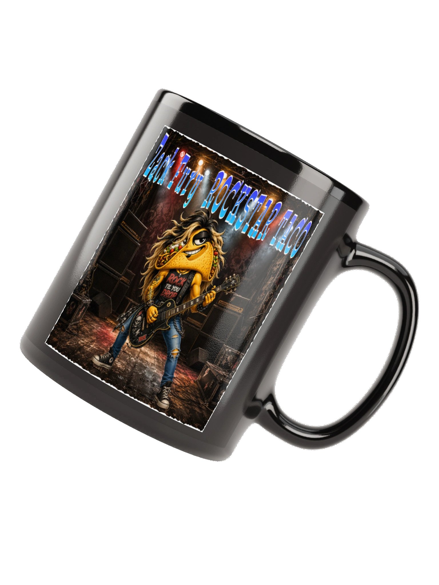 Rockstar Taco Black Glossy Mug - The Taco family product image (12)