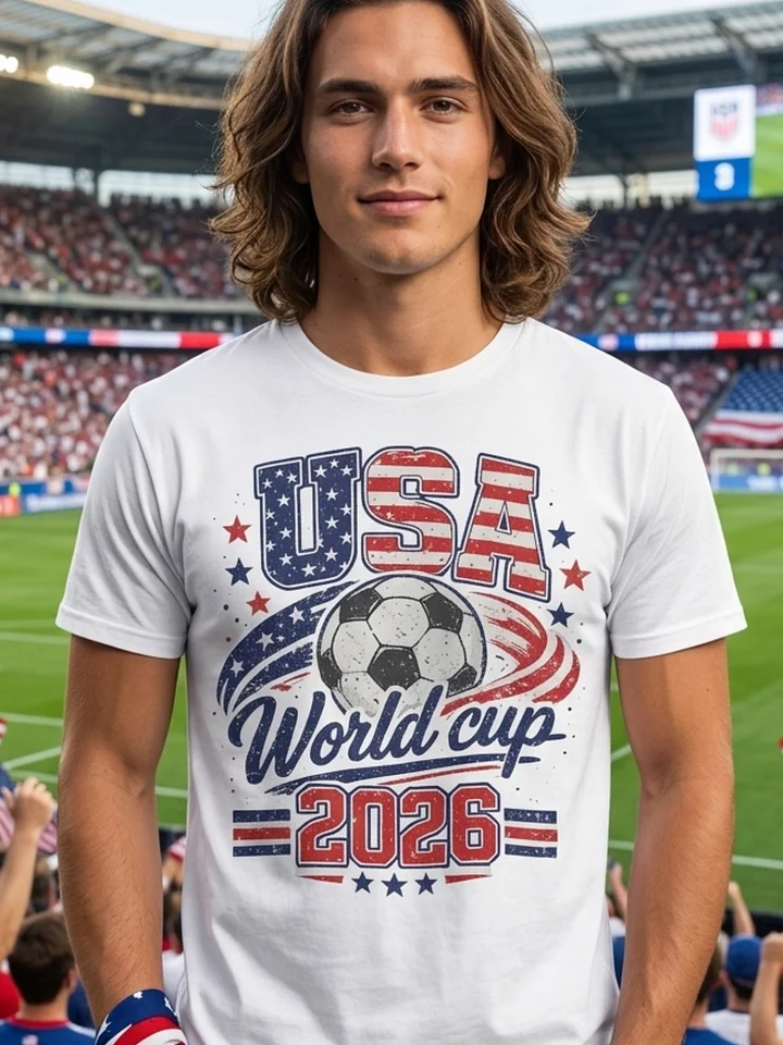 USA World Cup 2026 Retro Patriotic Soccer Graphic Tee product image (25)