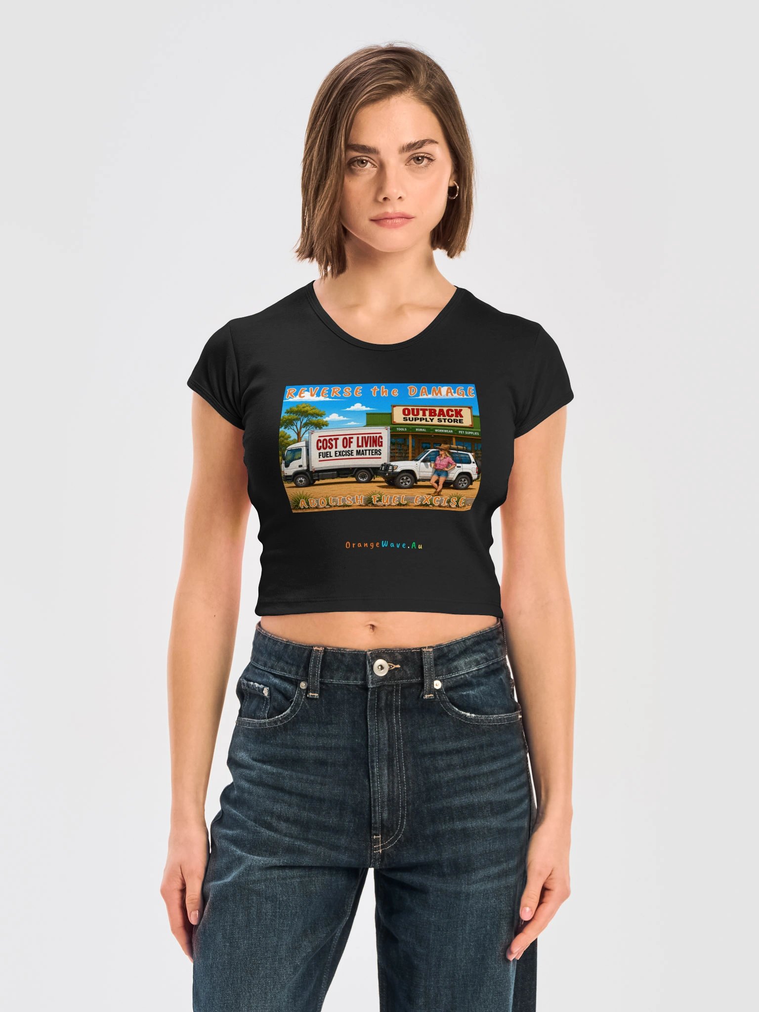 Reverse the Damage Abolish Fuel Excise Baby Tee product image (9)