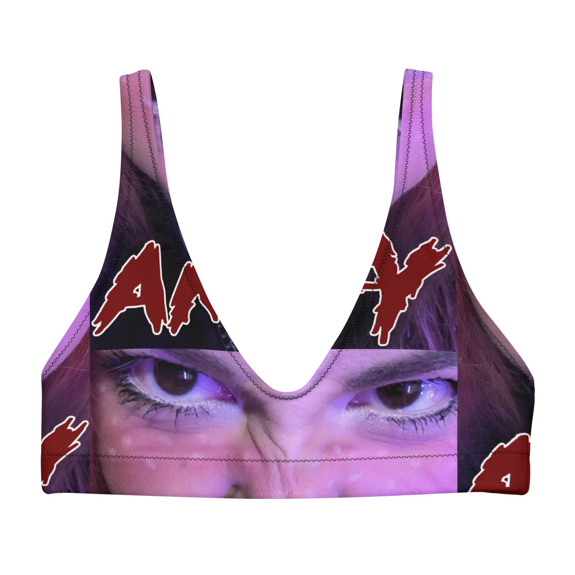 Fierce Expression All-Over Bikini Top product image (1)