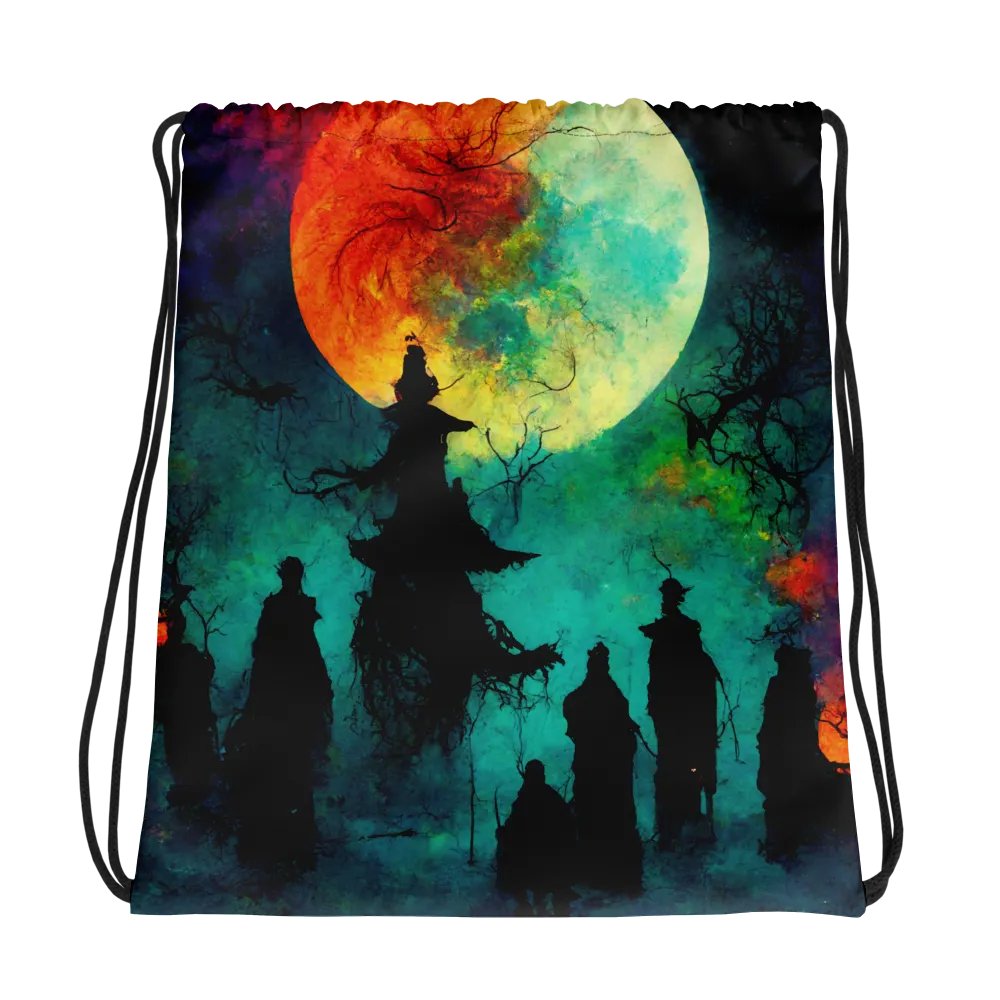 Lunar Silhouettes Drawstring Bag product image (1)