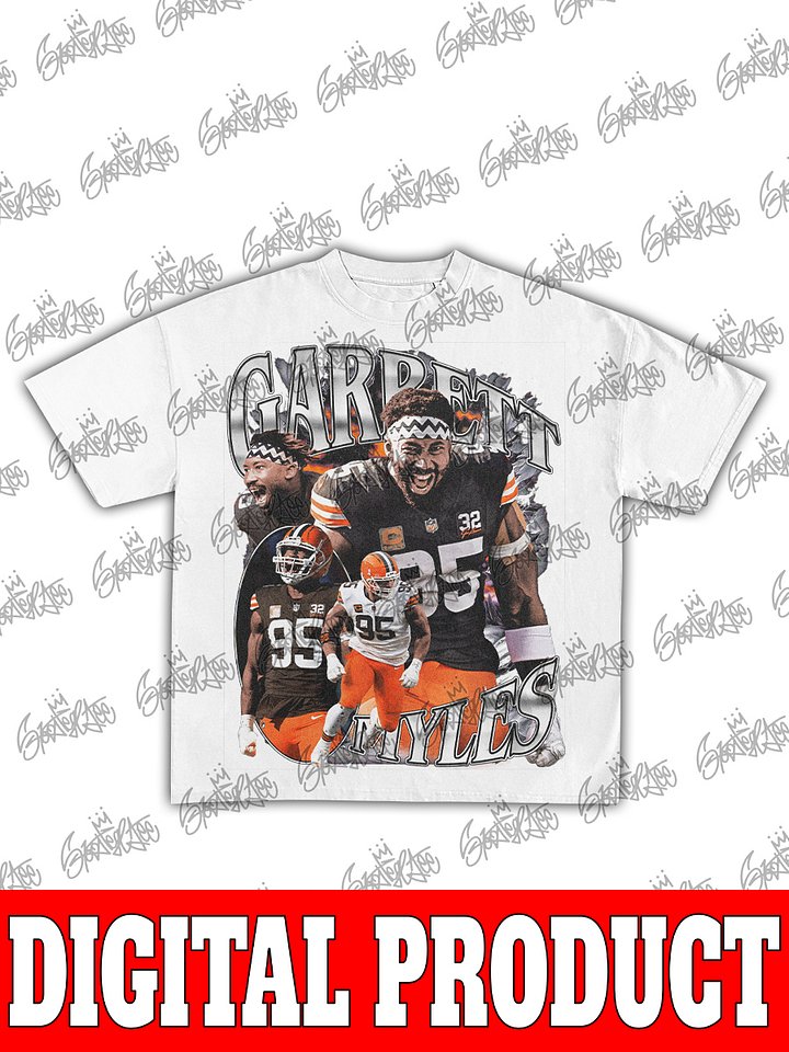Myles Garrett Cleveland Browns 2025 NFL Defensive Player of the Year Single-Season Sack Record Vintage Bootleg Graphic product image (2)