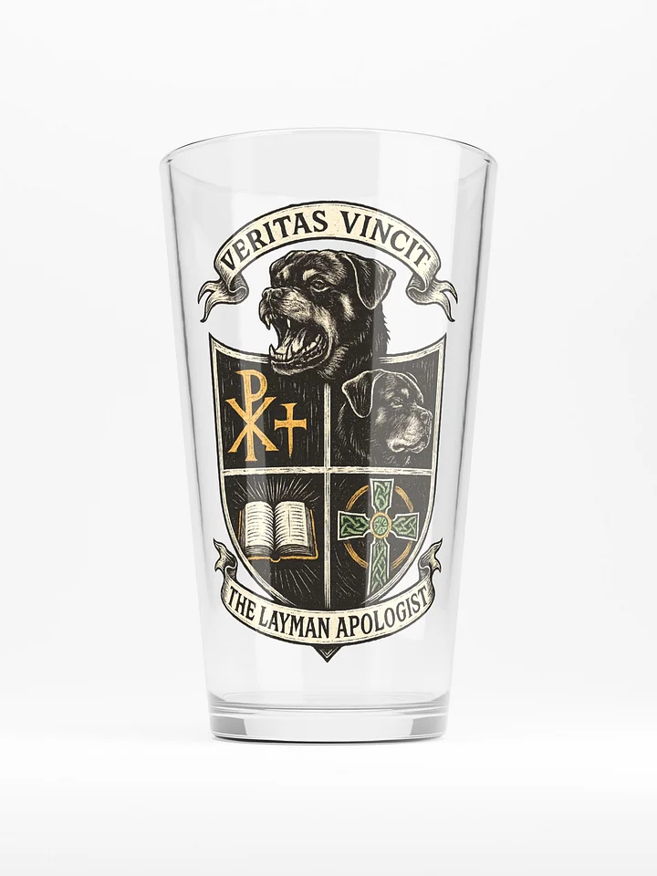 Layman Coat of Arms pint glass product image (1)