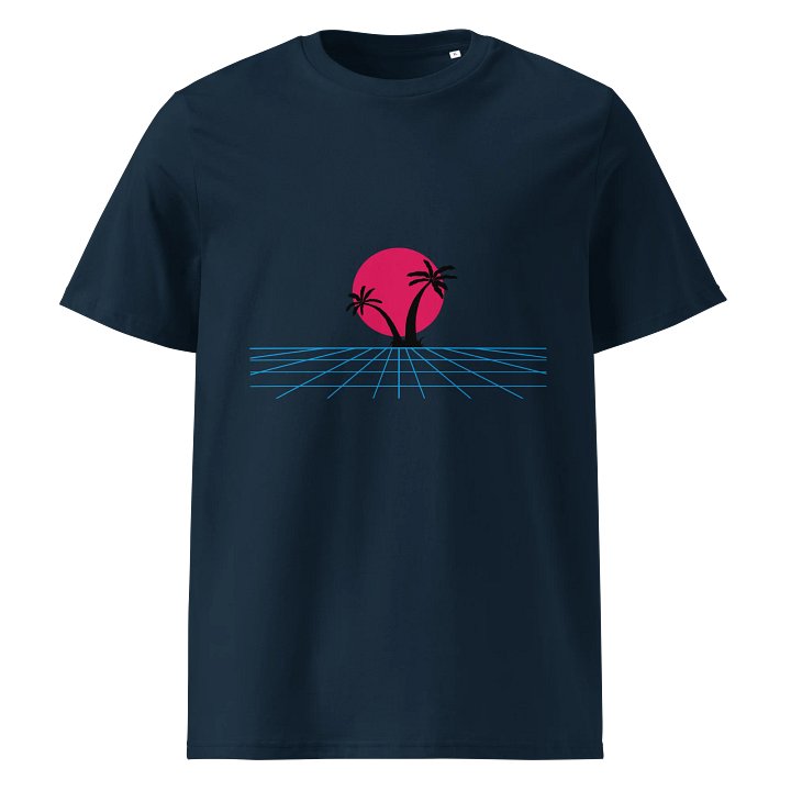 Vaporwave Sunset Organic T-Shirt product image (1)