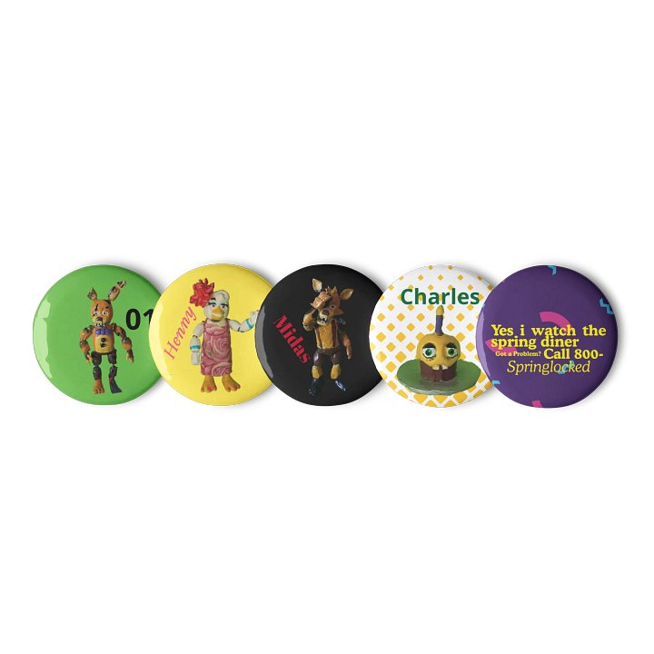 Spring Crew Stop motion Part 2 Pin Button Set! product image (1)