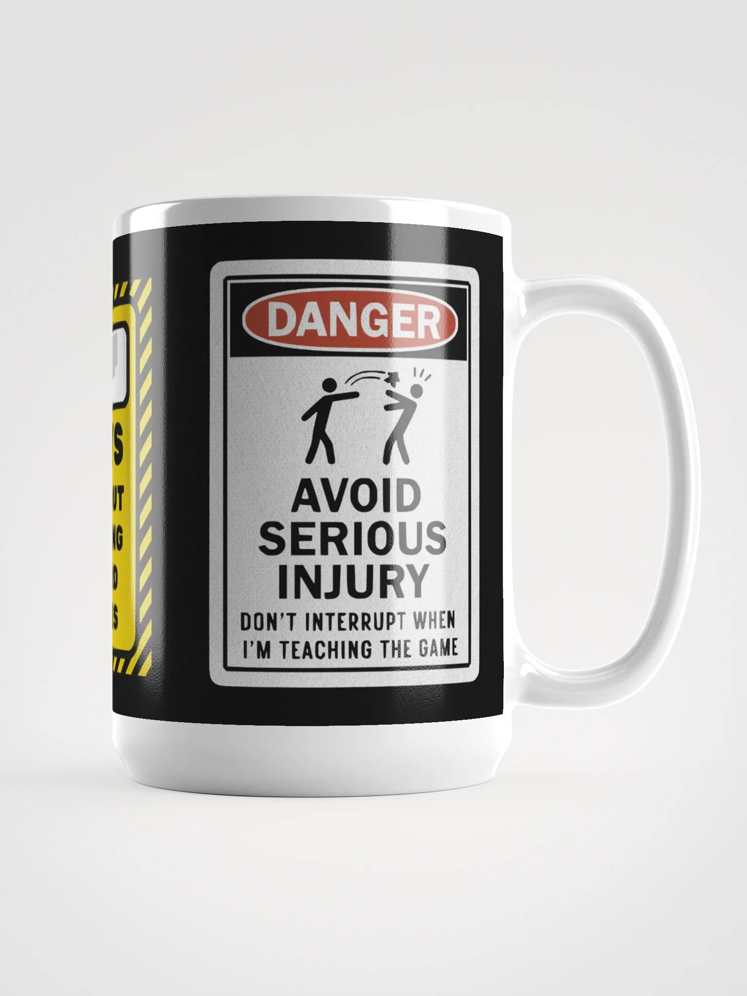 Funny Warning Sign Mug for Board Gamers - 15 ounce product image (3)