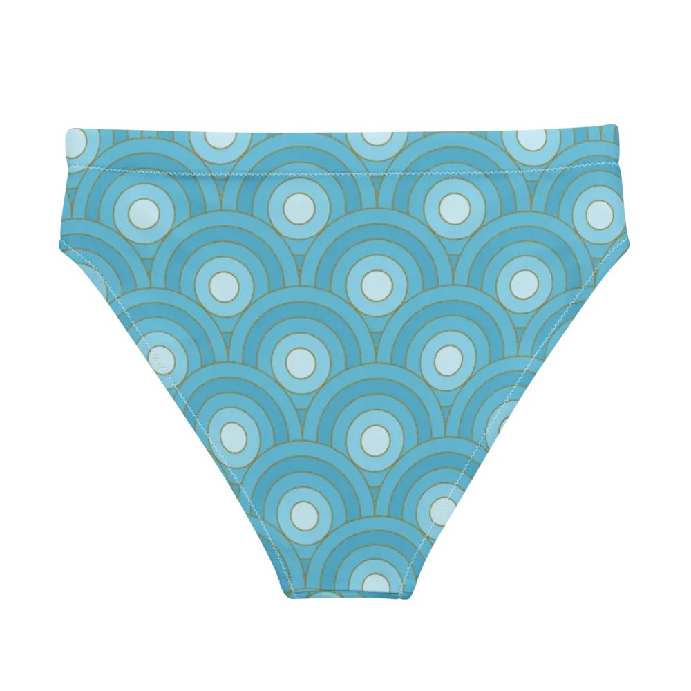 Beautiful Retro Bullseye Pattern High Waisted Bikini Bottom product image (2)