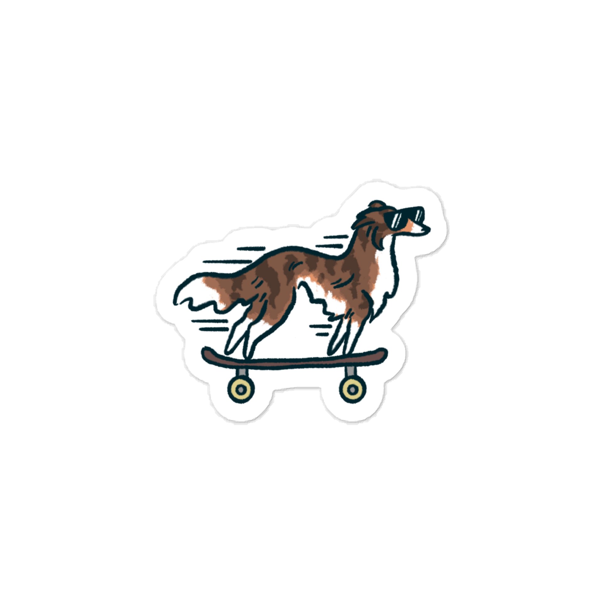 Fast Dog Sticker - Irish Marked Brindle product image (1)