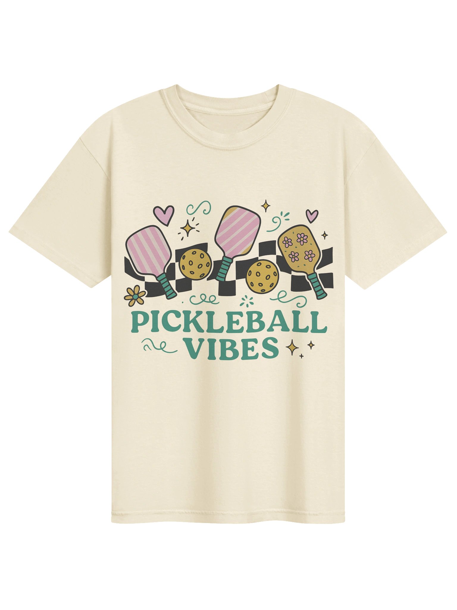 Pickleball Vibes Heart Doodle Tee product image (1)