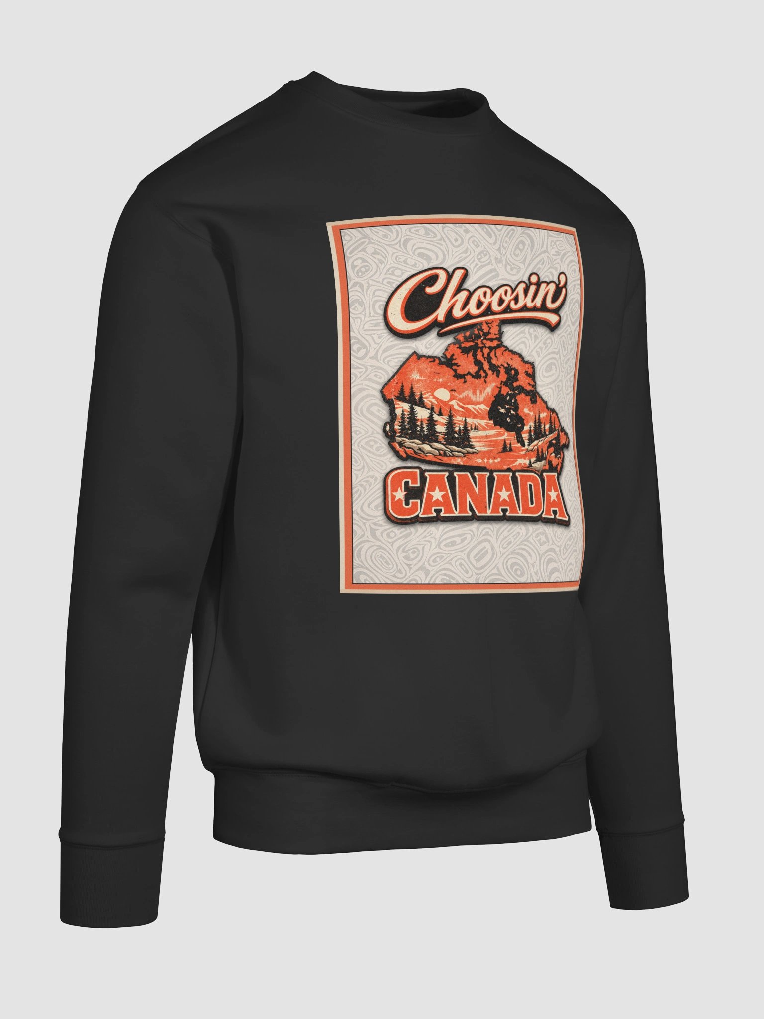 "CHOOSIN' CANADA" premium cotton sweatshirt product image (5)