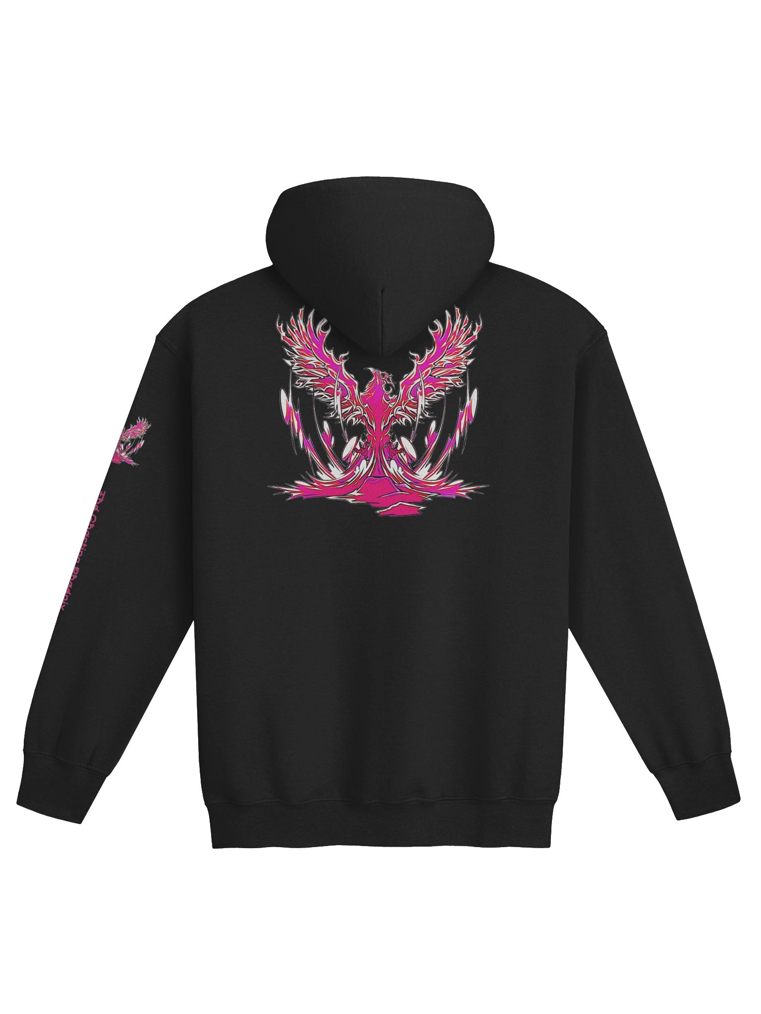 Magenta Mirror Text Zip Hoodie product image (12)