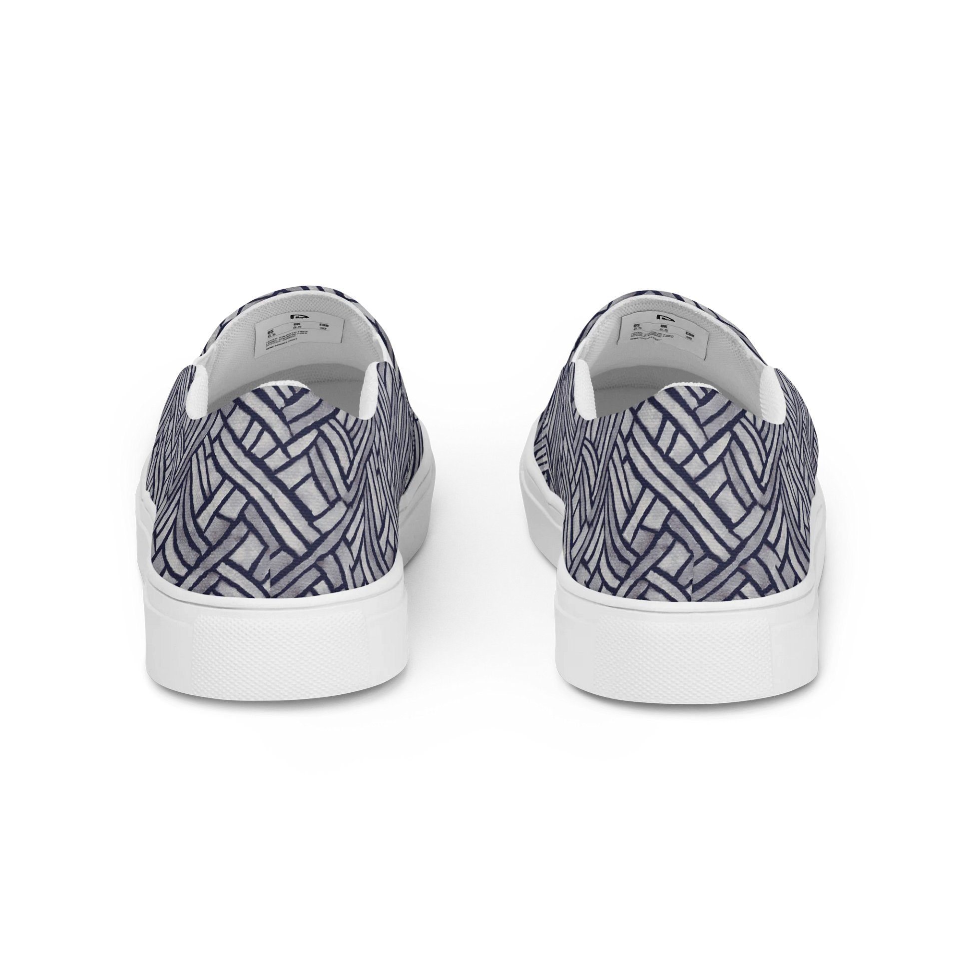 Grey Rectangles Canvas Shoes product image (4)