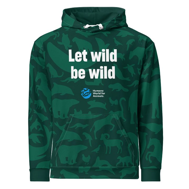 Animal Print Hoodie - Green on green product image (1)