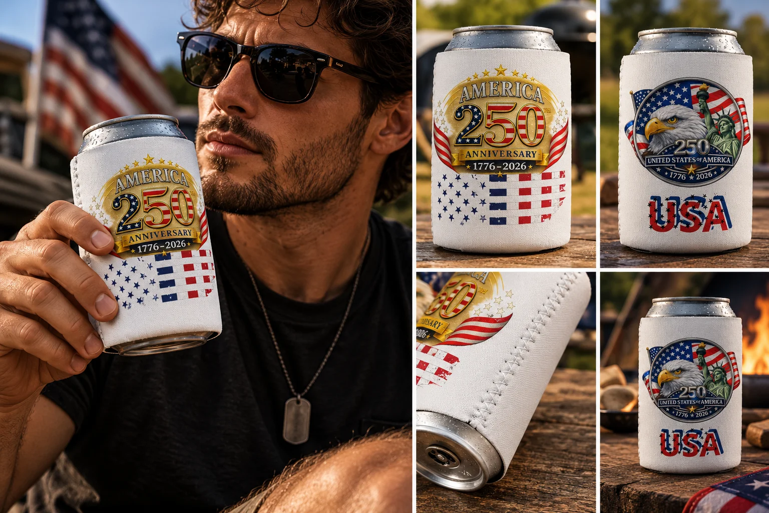 Limited Edition America 250th Anniversary Can Cooler product image (1)