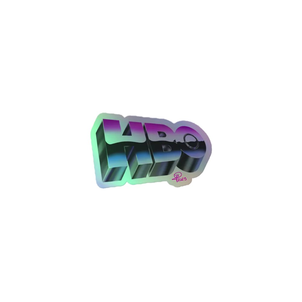 HBO Vintage Chrome Vibes Holofoil Sticker product image (1)