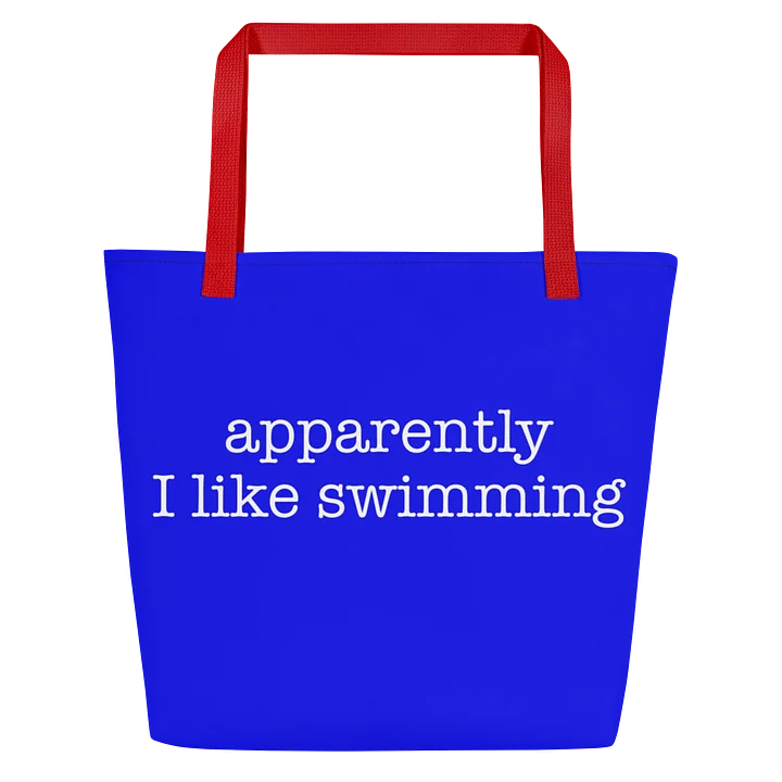 Apparently I Like Swimming Marlins Tote Bag product image (1)