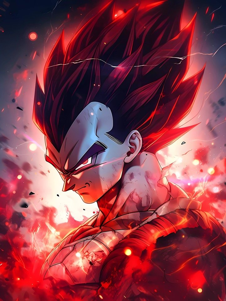 Vegeta Metal Print product image (1)