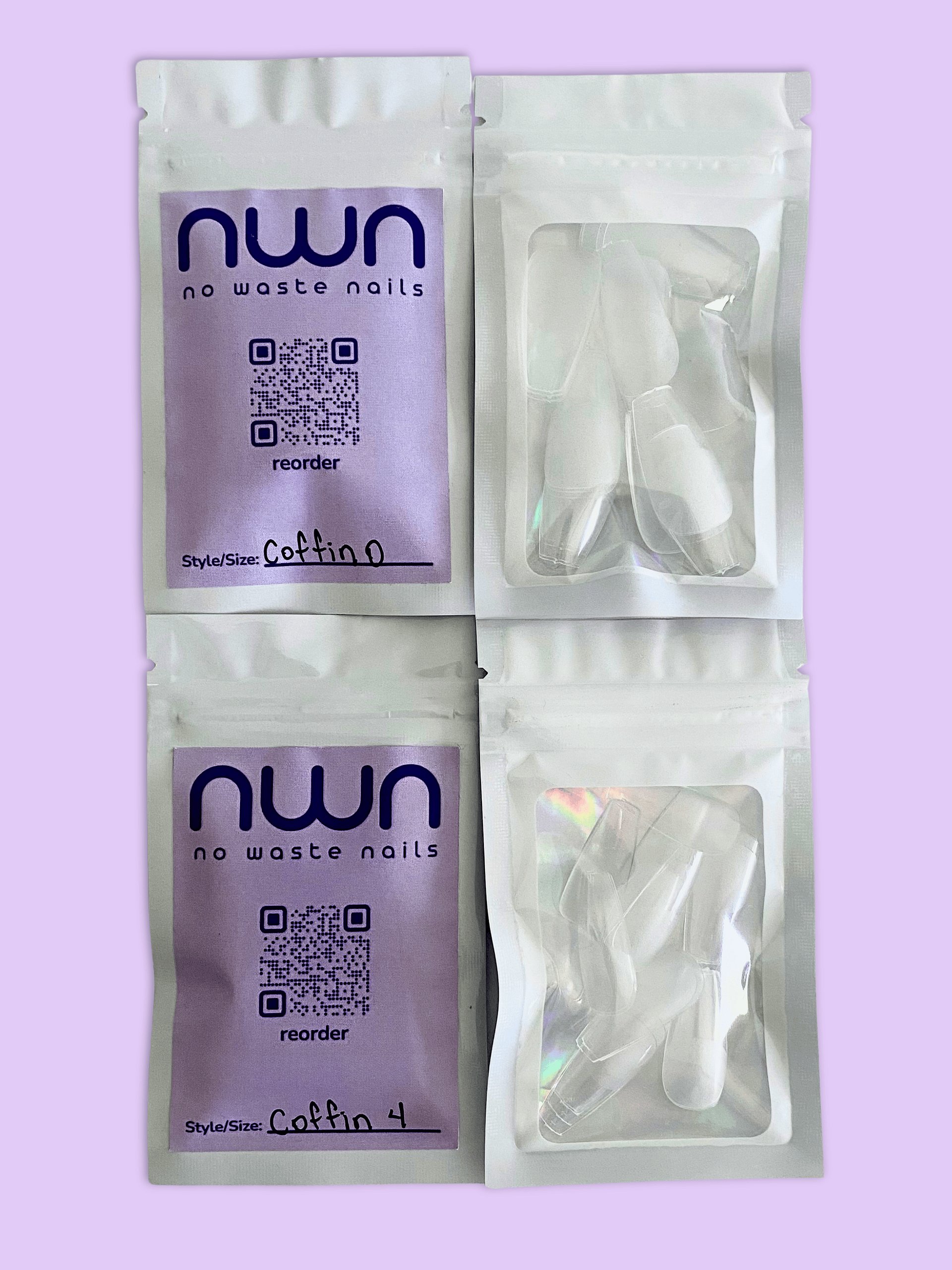 Coffin Soft Gel Nail Tips (By Size) product image (1)