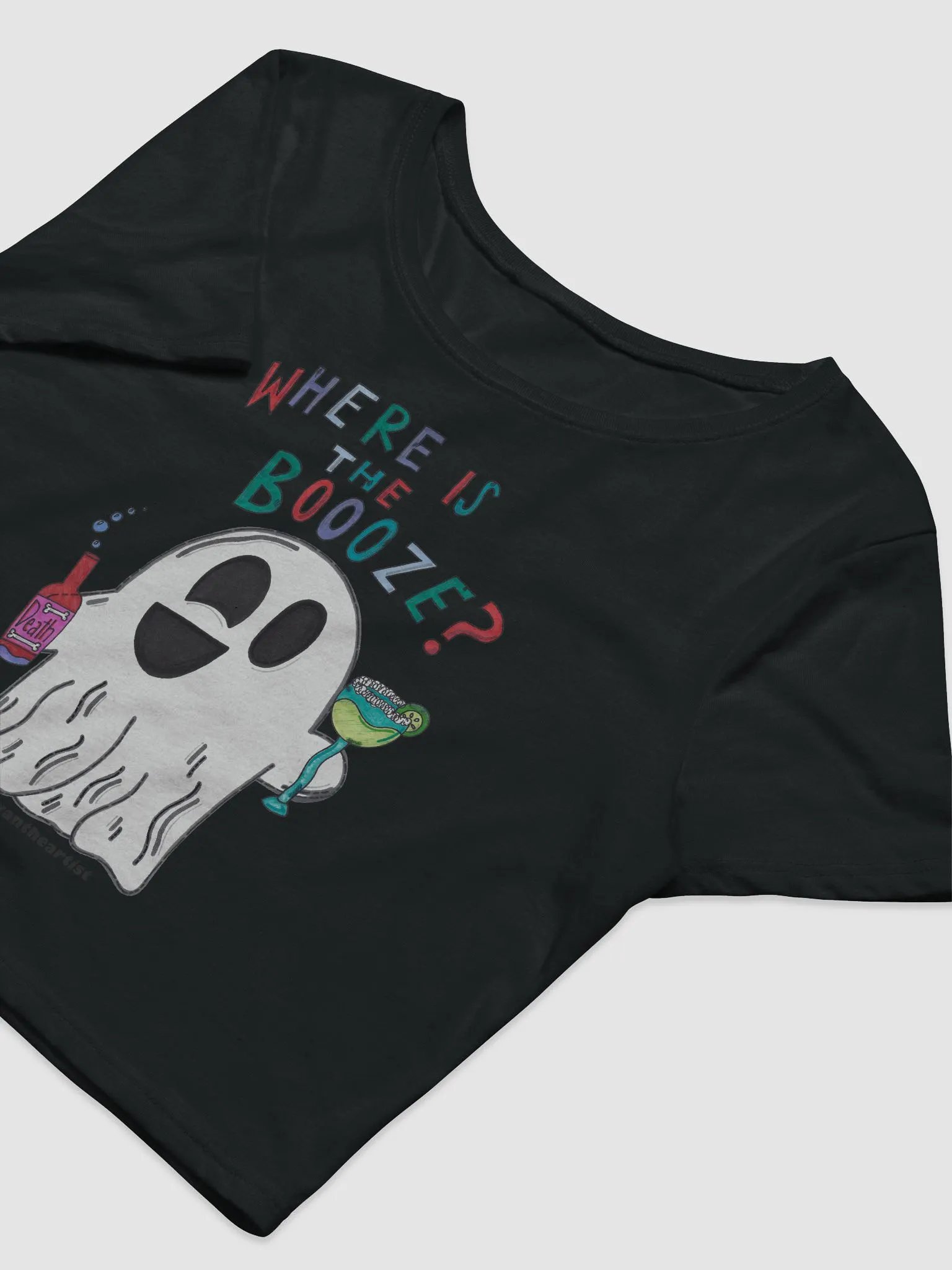BOOOZE Crop Top - Black product image (5)