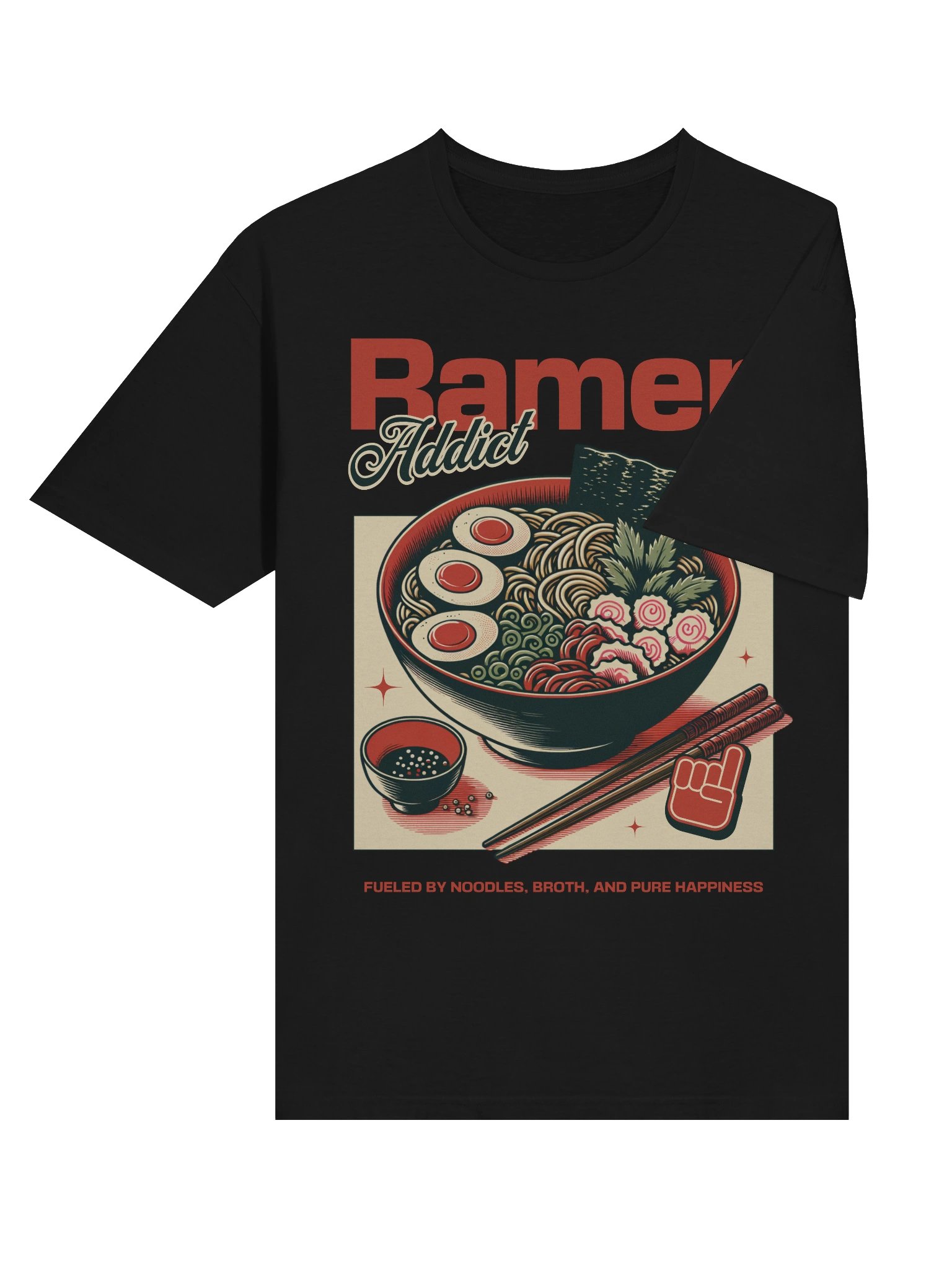 Ramen Addict Fueled by Noodles T-Shirt - Gildan Softstyle product image (4)