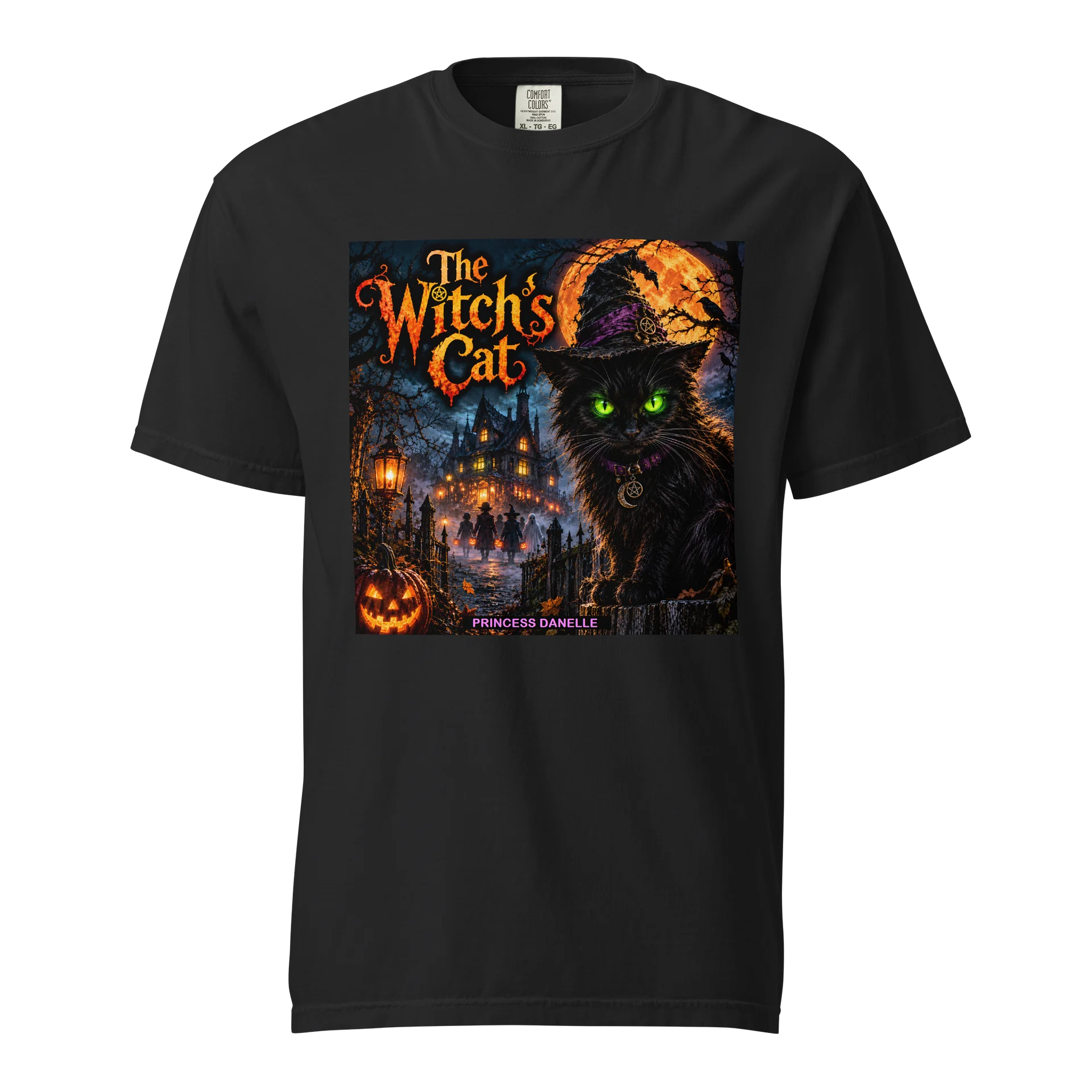 The Witch’s Cat Halloween Tee product image (1)