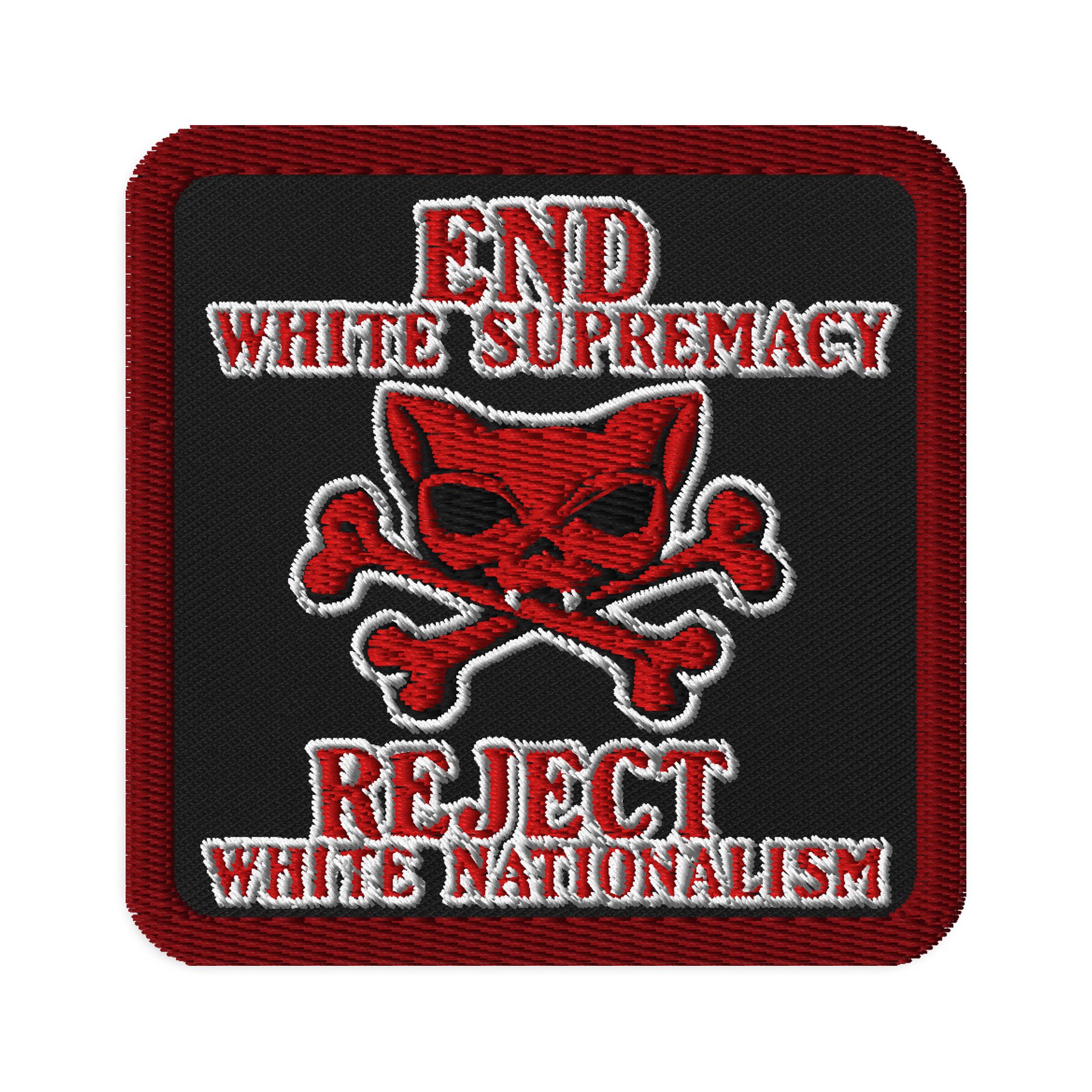 Red Political Kat Skull Patch product image (1)