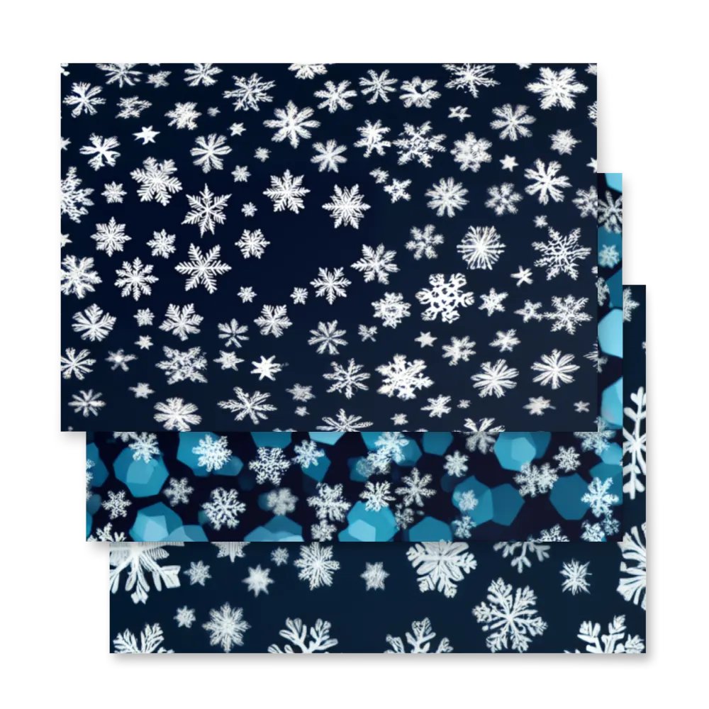 Snowflake Symphony Wrapping Paper Set product image (4)