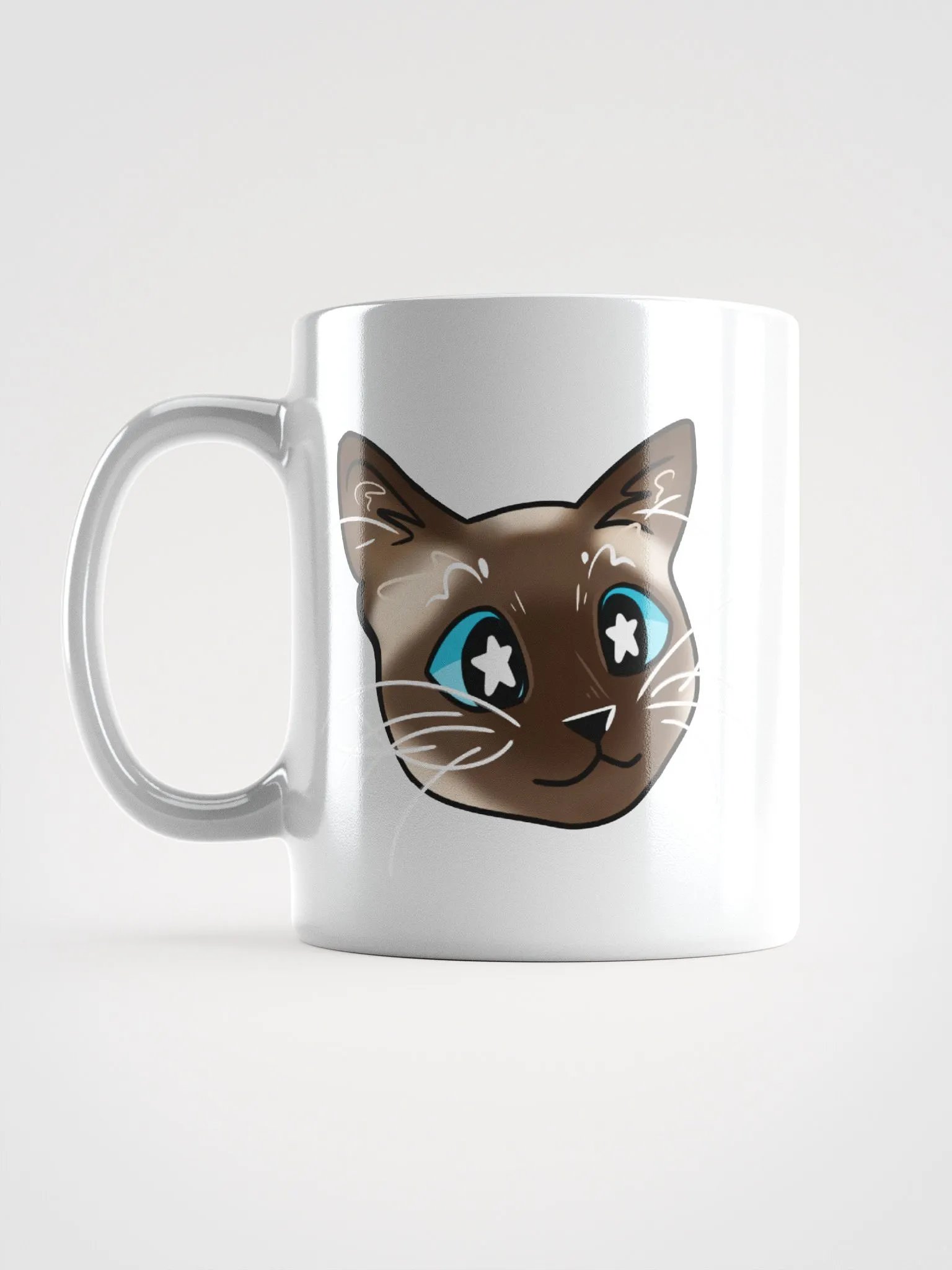 Bean The Siamese Cat Mug (White) product image (6)