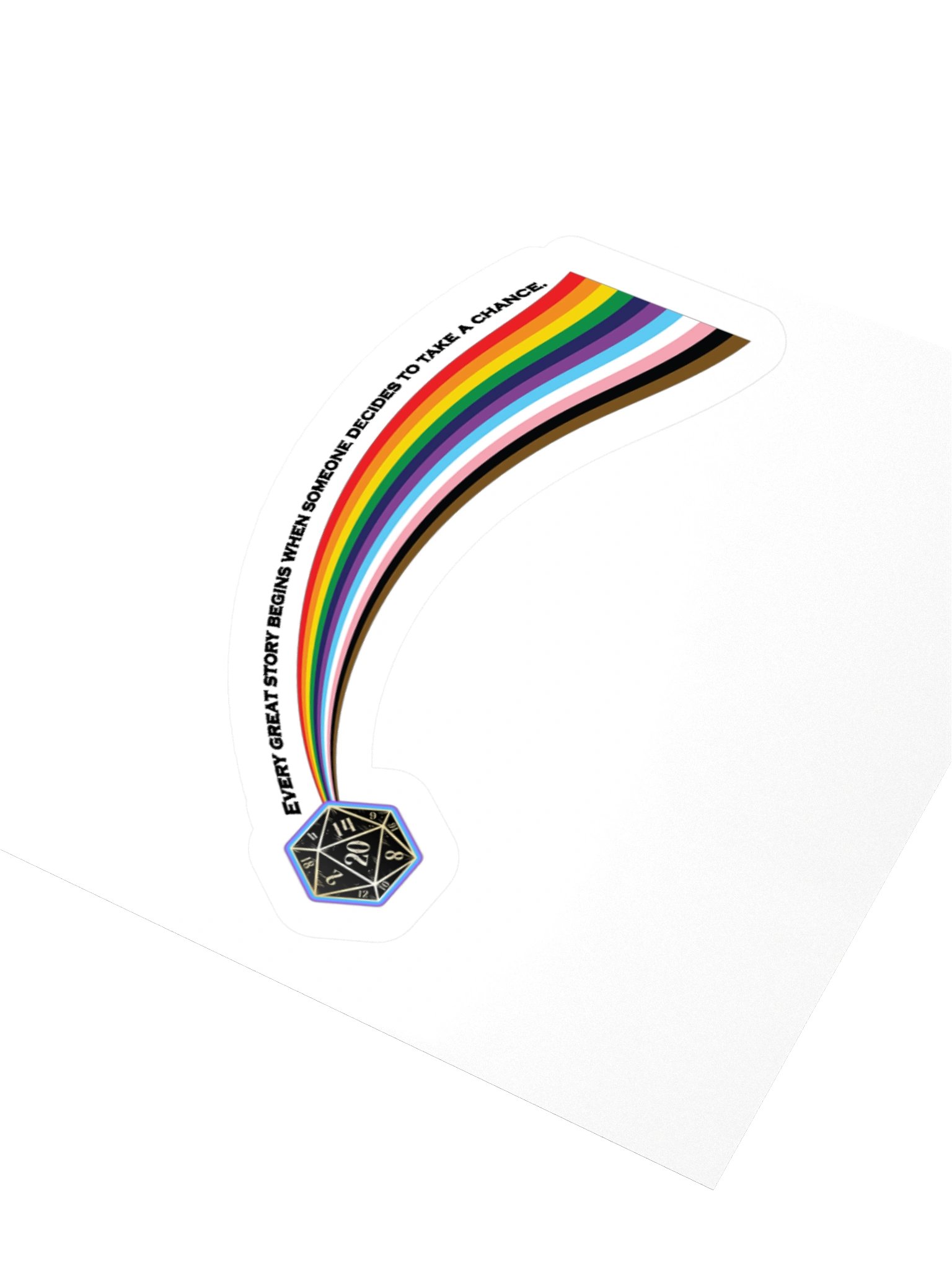 Pride Edition Sticker: "Every Great Story Begins..." product image (5)
