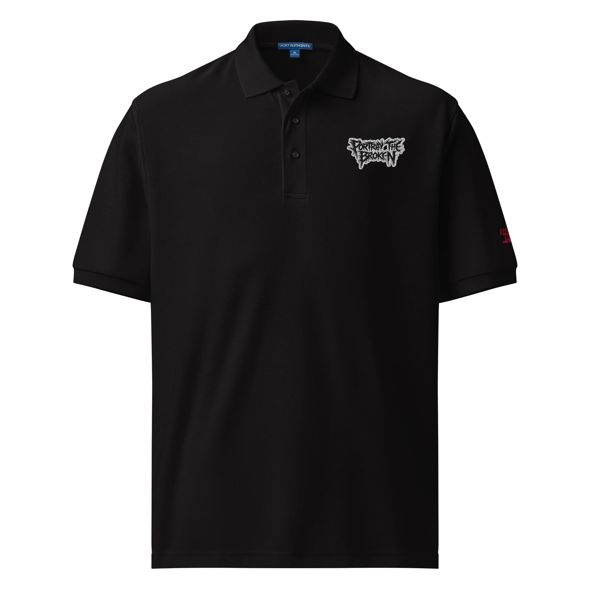 Portray the Broken Embroidered Polo Shirt product image (1)