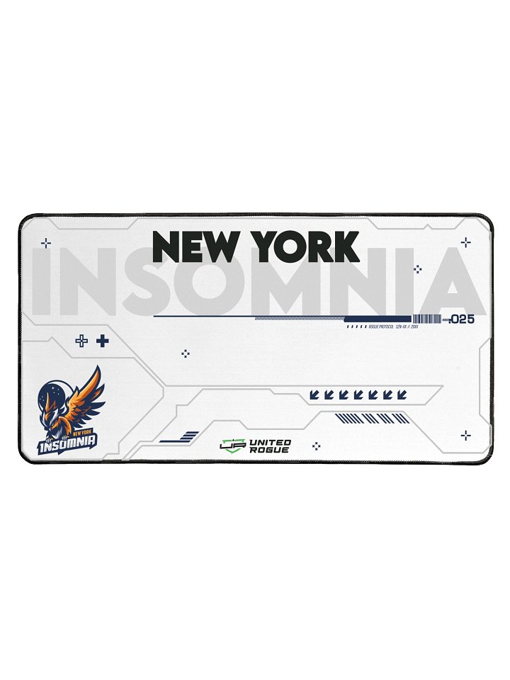 New York Insomnia White Desk Mat product image (1)