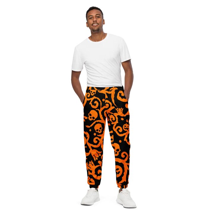 Scary Pumpkins Skull Unisex Track Pants product image (2)