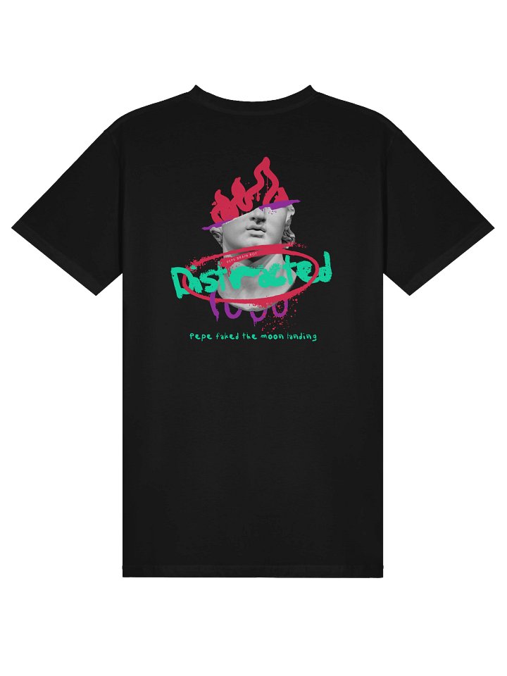 Distracted Black T-Shirt product image (2)