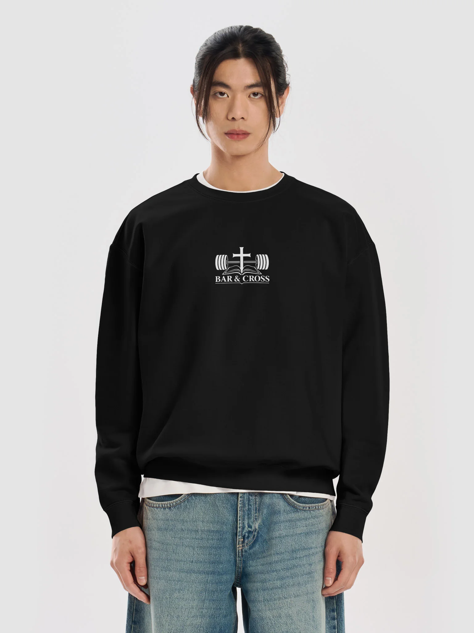 Bar & Cross Logo Crewneck Sweatshirt product image (5)