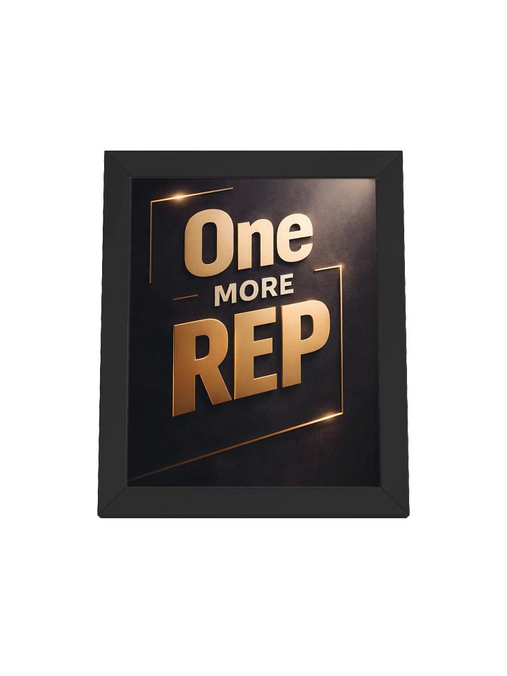One More Rep – Premium Motivation Wall Art for Focus, Discipline & Mental Strength product image (4)