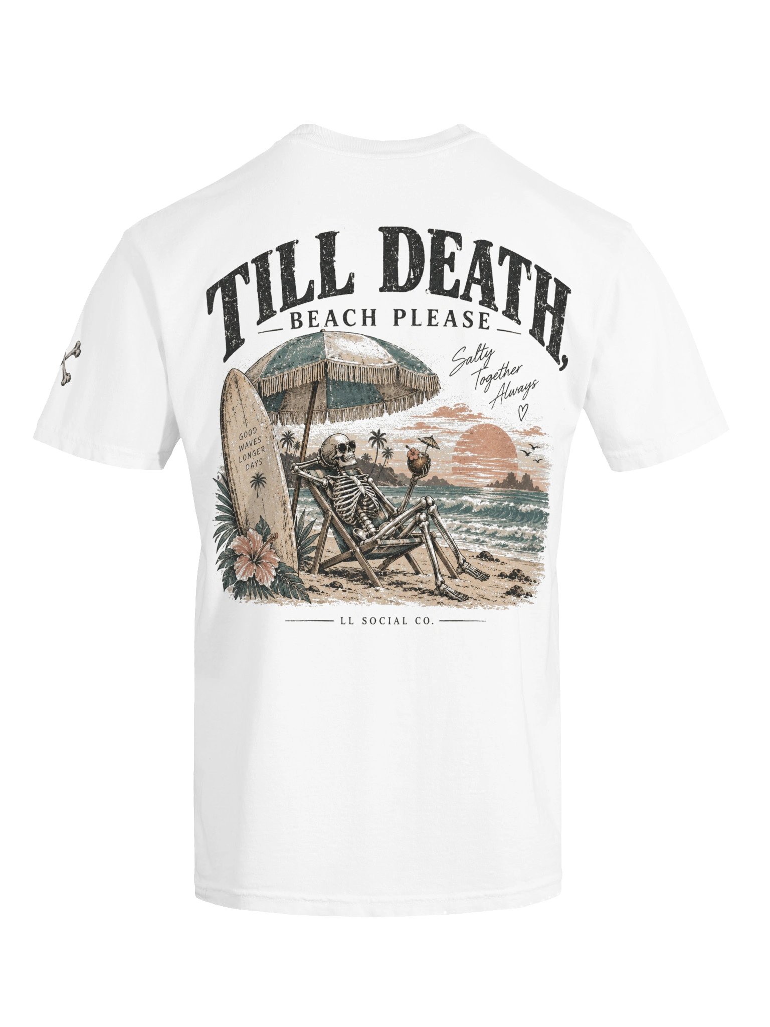 Till Death Beach Please Comfort Colors Tee — Coastal Skellie Edit product image (7)