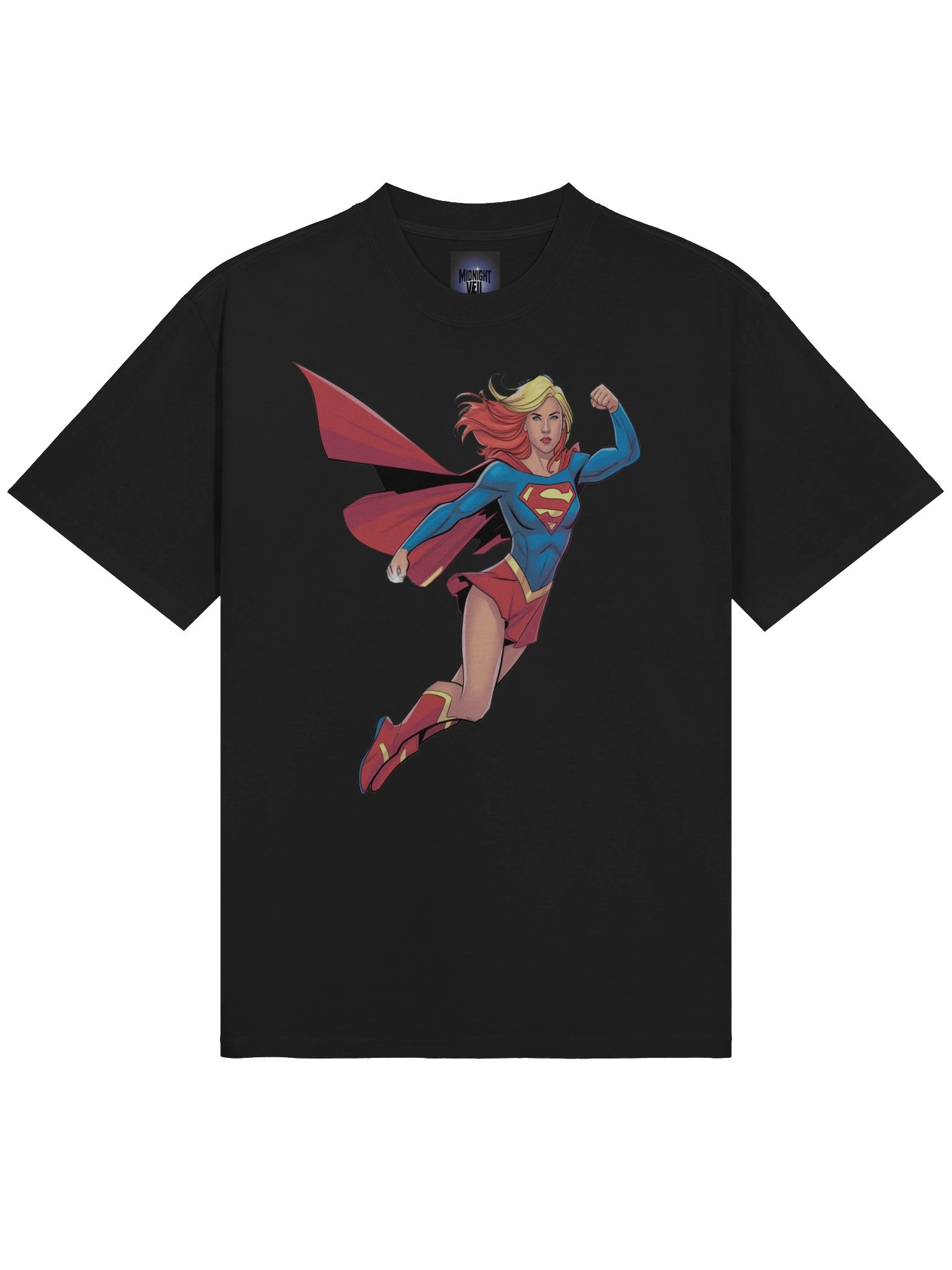 Supergirl Kryptonian Fist Oversized Faded T-Shirt product image (5)