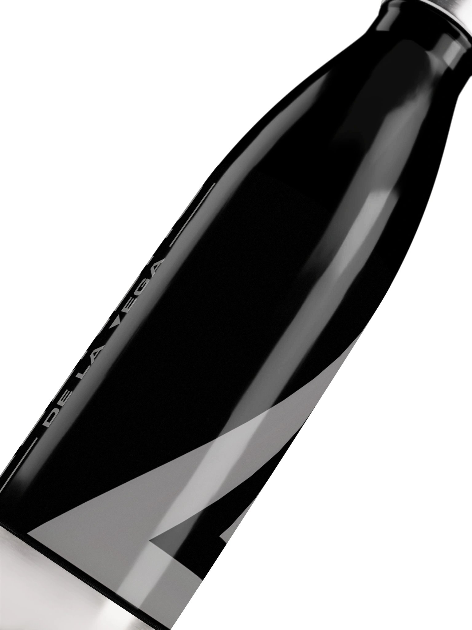 STAINLESS STEEL WATER BOTTLE - LEANDRO DE LA VEGA BLACK GREY product image (5)