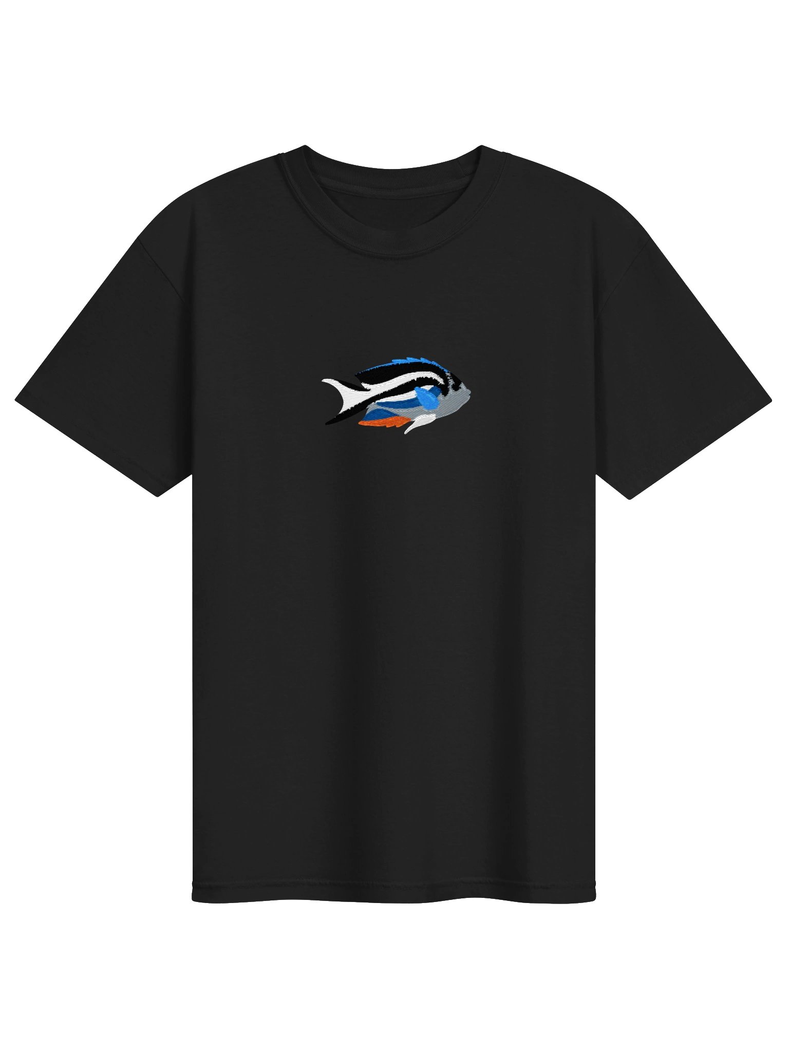 Bellus Angelfish Embroidered Shirt | Reef Aquarium Fish Embroidery Tee | Saltwater Marine Fish Apparel product image (5)