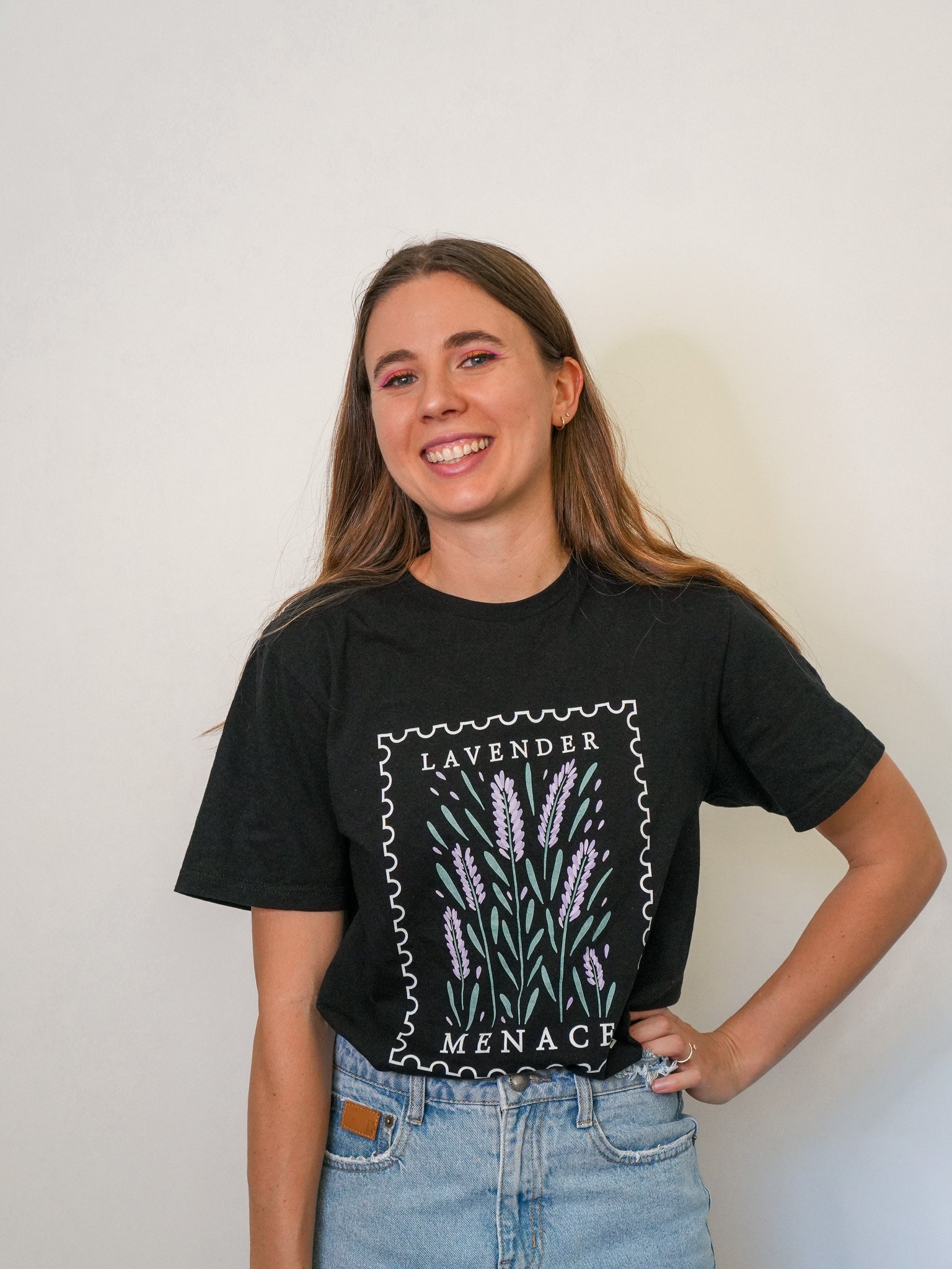 Lavender Menace Tee (Black) product image (5)