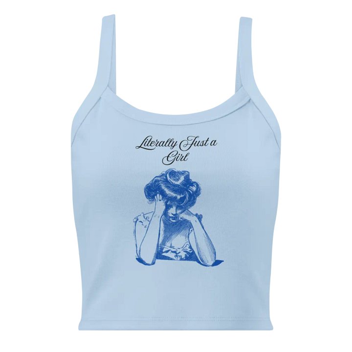 Literally Just a Girl Tank (Blue Print) product image (5)