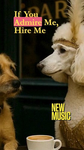 Teaser: Two dogs, one Paris cafe, a gigolo story flipped!
New music link in bio! #freshfriday