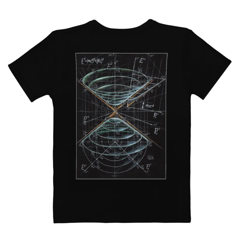 Mass Shell Hand-Drawn Physics Art T-Shirt - Women's Cut product image (3)