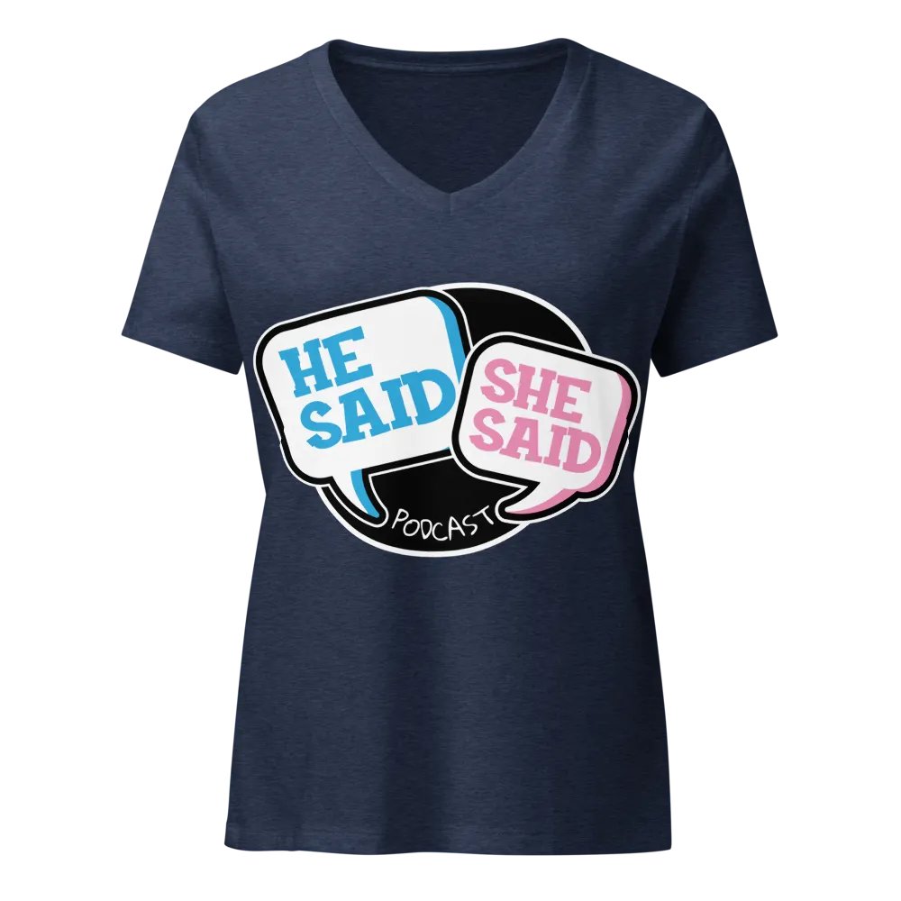 He Said, She Said Podcast Logo V-Neck Tee product image (5)