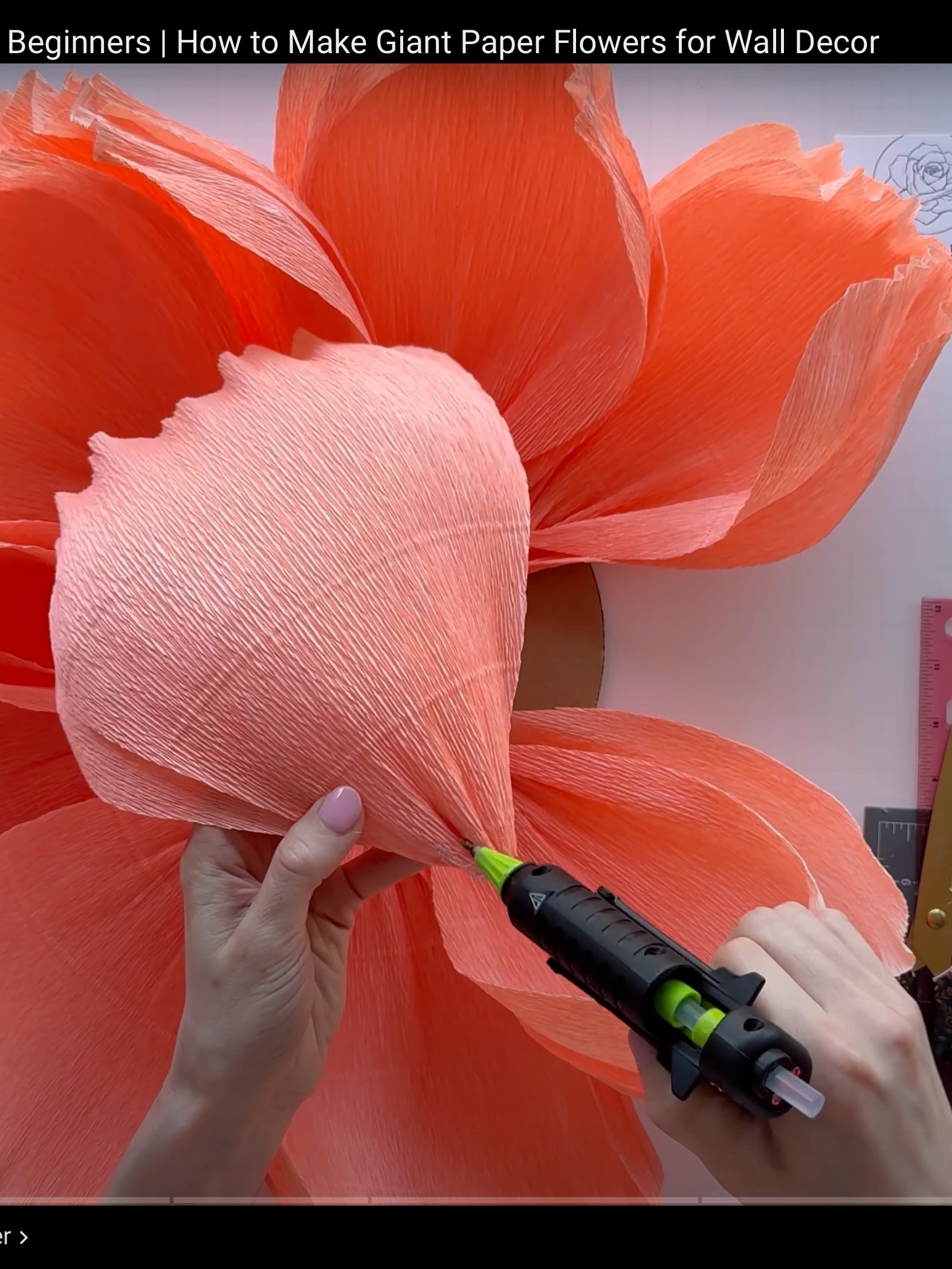 DIY Giant Paper Peony: Templates from Video Tutorial product image (5)