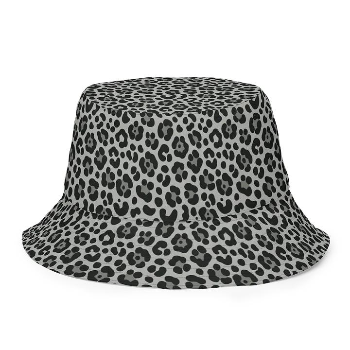 Bold Snow Leopard Print Reversible Bucket Hat product image (1)