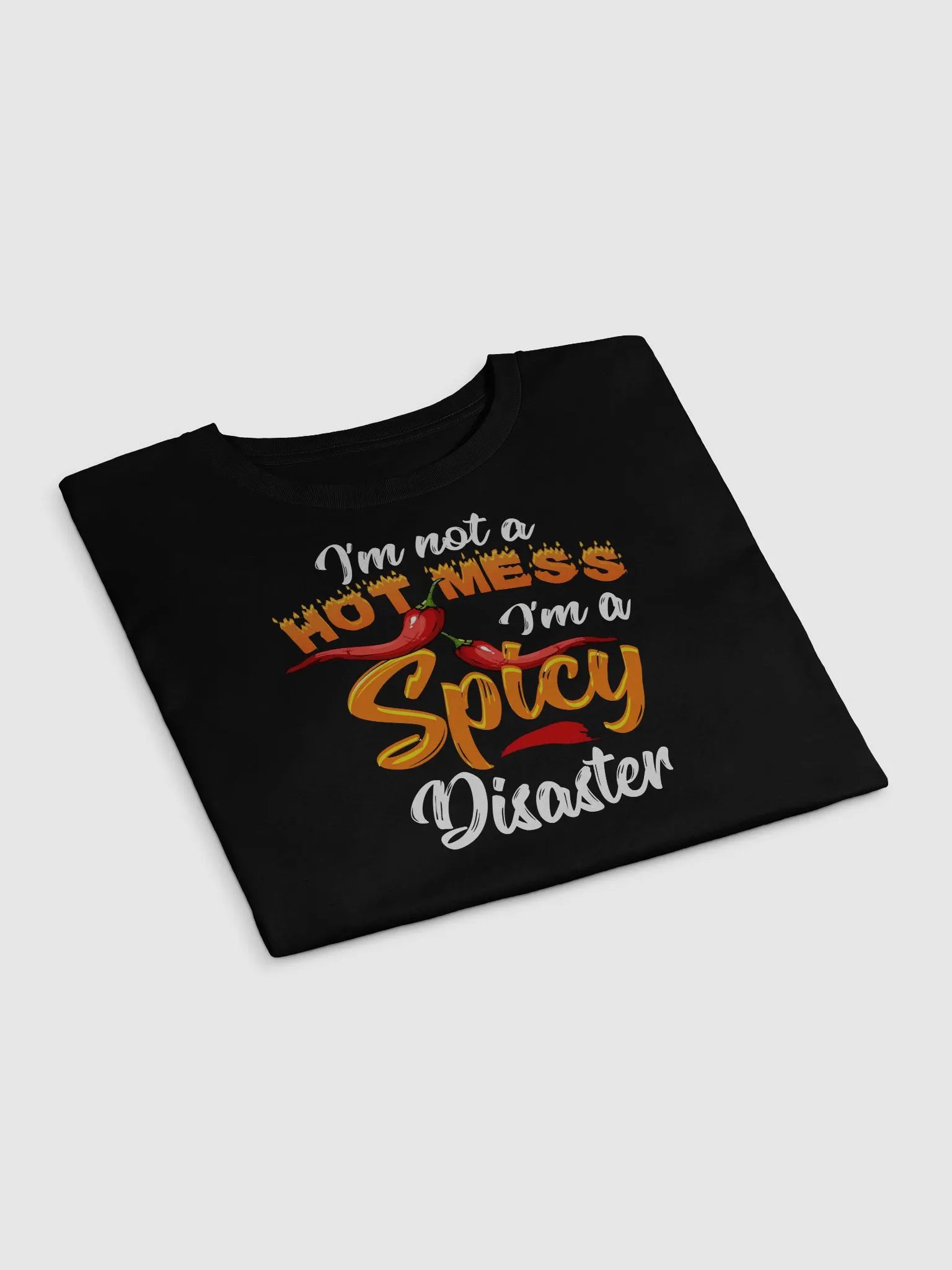 I’m Not a Hot Mess, I’m a Spicy Disaster – Funny Crop Top for Bold Women product image (4)