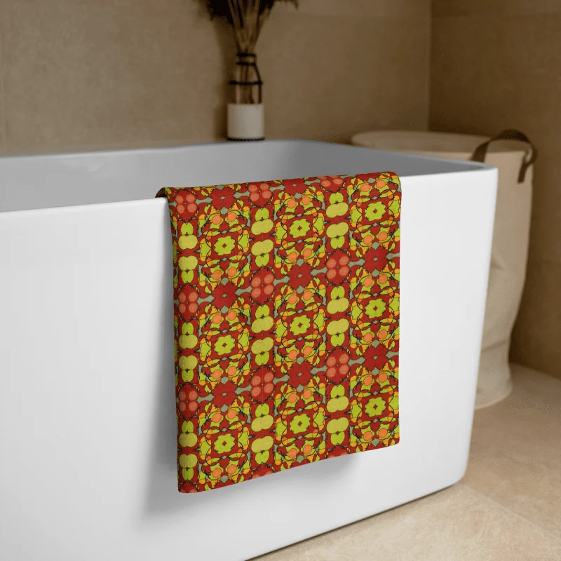 Tomato Glow Beach Towel product image (2)